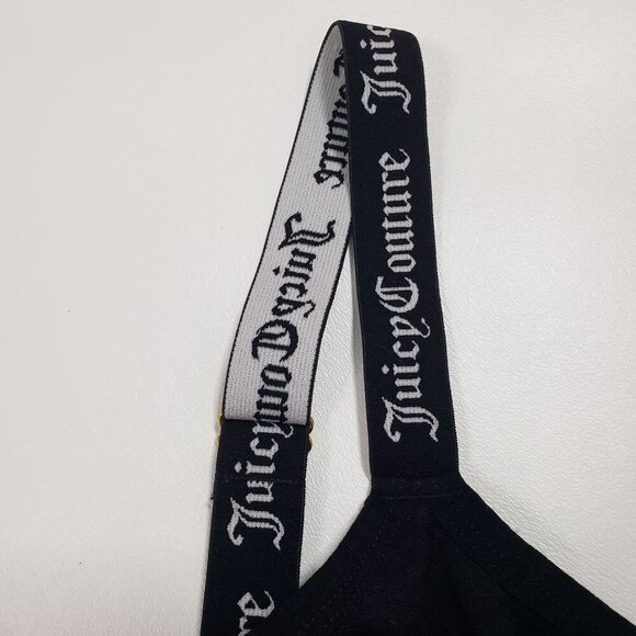 Juicy Couture Intimates Shapewear Bodysuit Adjustable Logo Straps Black Size S - Picture 8 of 13
